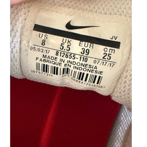 Nike women white running shoes sz 8 uk 5.5 style 812655-110 - Picture 9 of 9